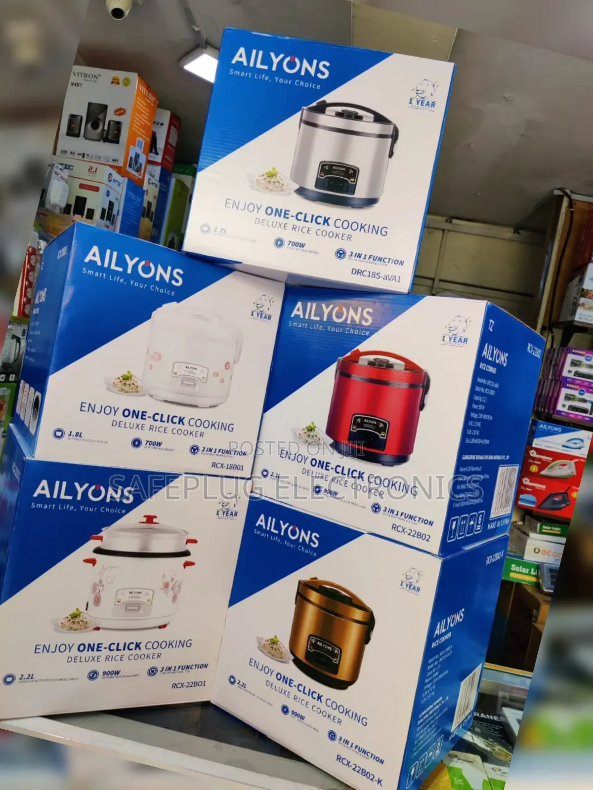 Electric Rice Cooker 1.8l – All Colours Available