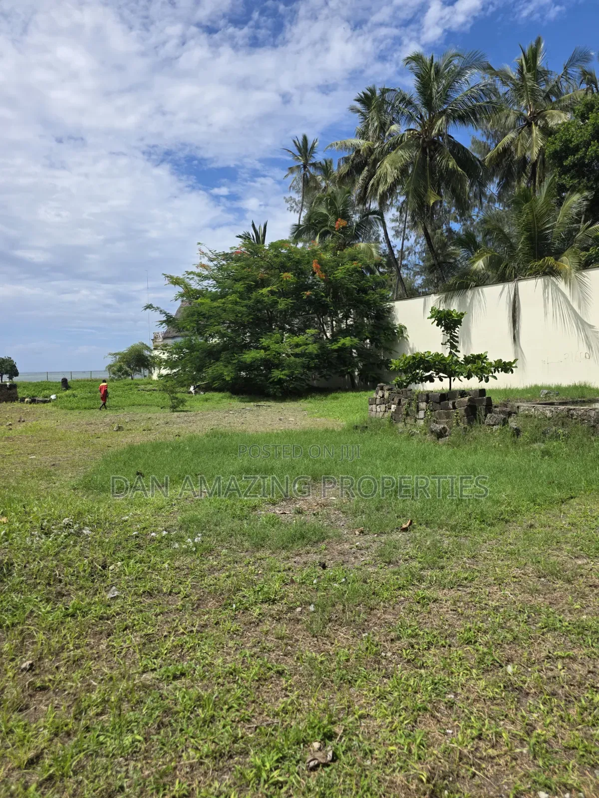 1 Acre Beach Front Land for Sale in Diani Galu Area I