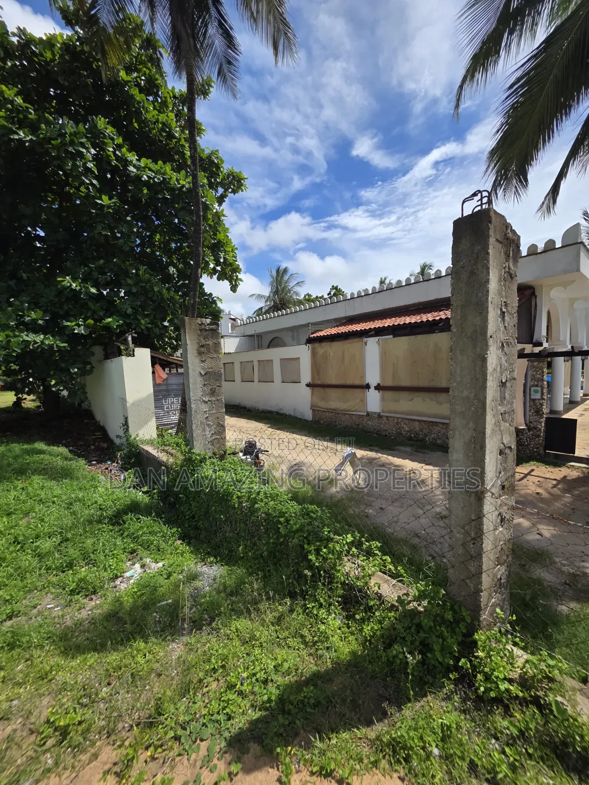 1 Acre Beach Front Land for Sale in Diani Galu Area I