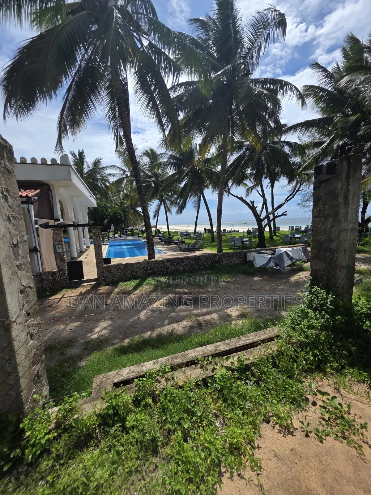 1 Acre Beach Front Land for Sale in Diani Galu Area I