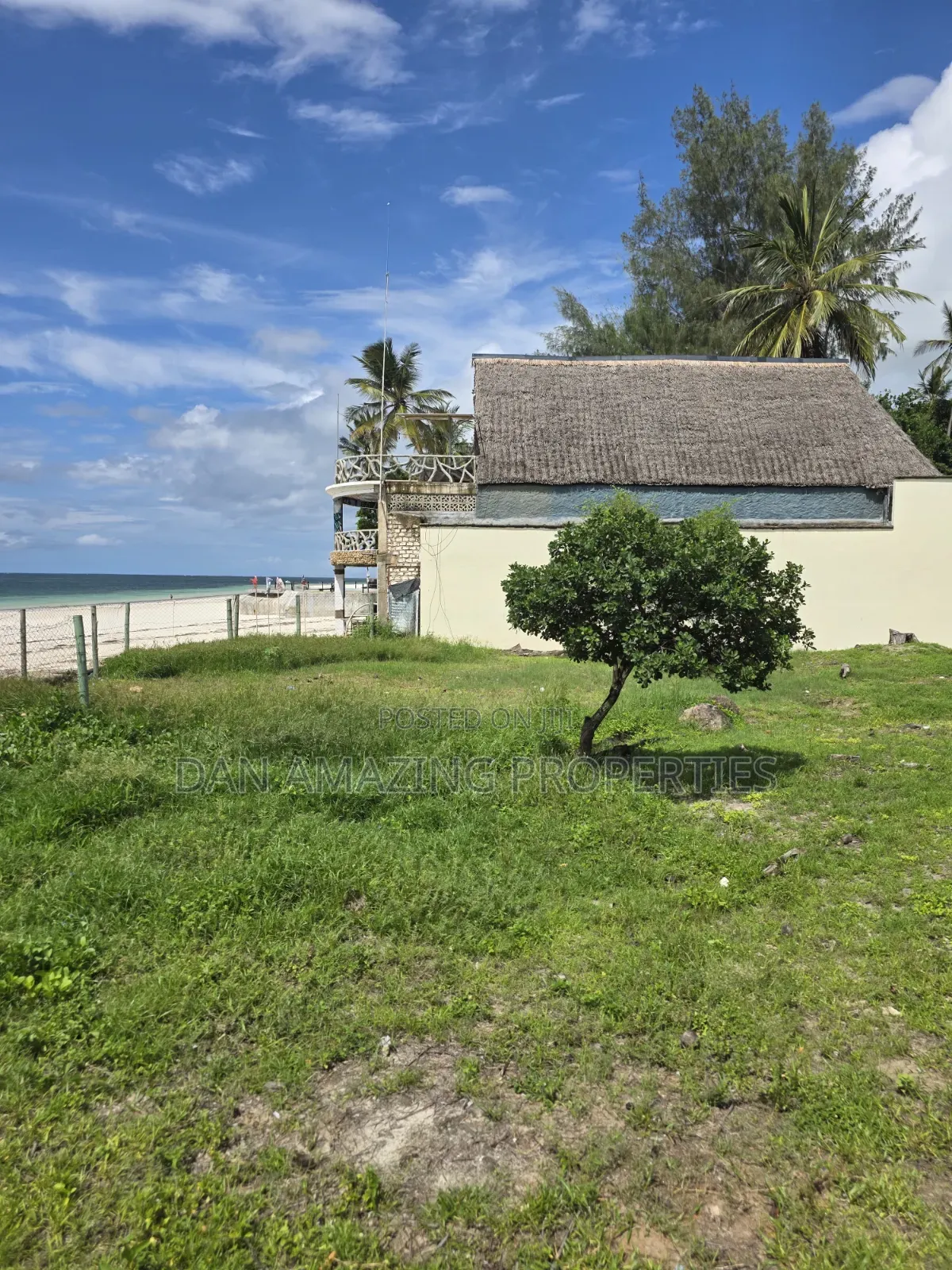 1 Acre Beach Front Land for Sale in Diani Galu Area I