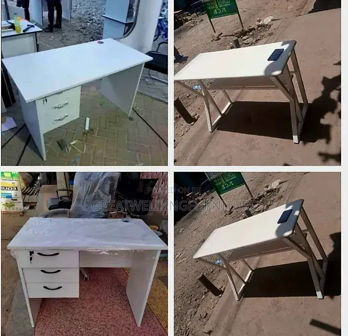 Modern White Office Desk