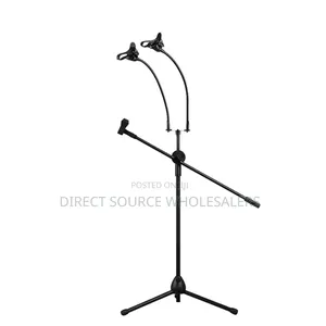 Floor Tripod Microphone Holder Stand Flexible Arm