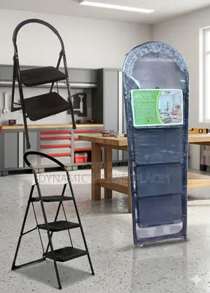 Heavy-Duty Foldable Step Ladder 3 Steps