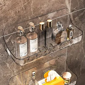Bathroom Washstand Shelf Acryli No Drill Organizer Shower Storage Rack