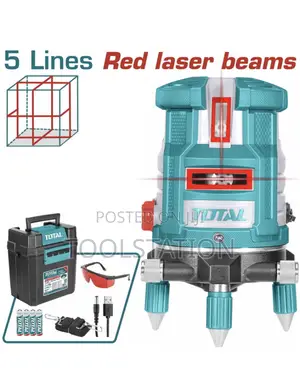 Self-Leveling 5 Line Laser(Red Laser Beams) Range: 0~30 M Tll306505