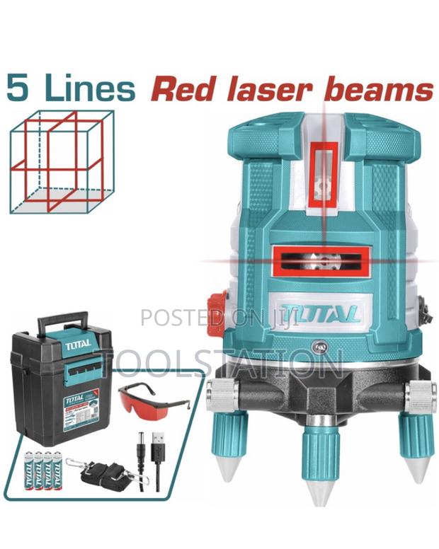 Self-Leveling 5 Line Laser(Red Laser Beams) Range: 0~30 M Tll306505