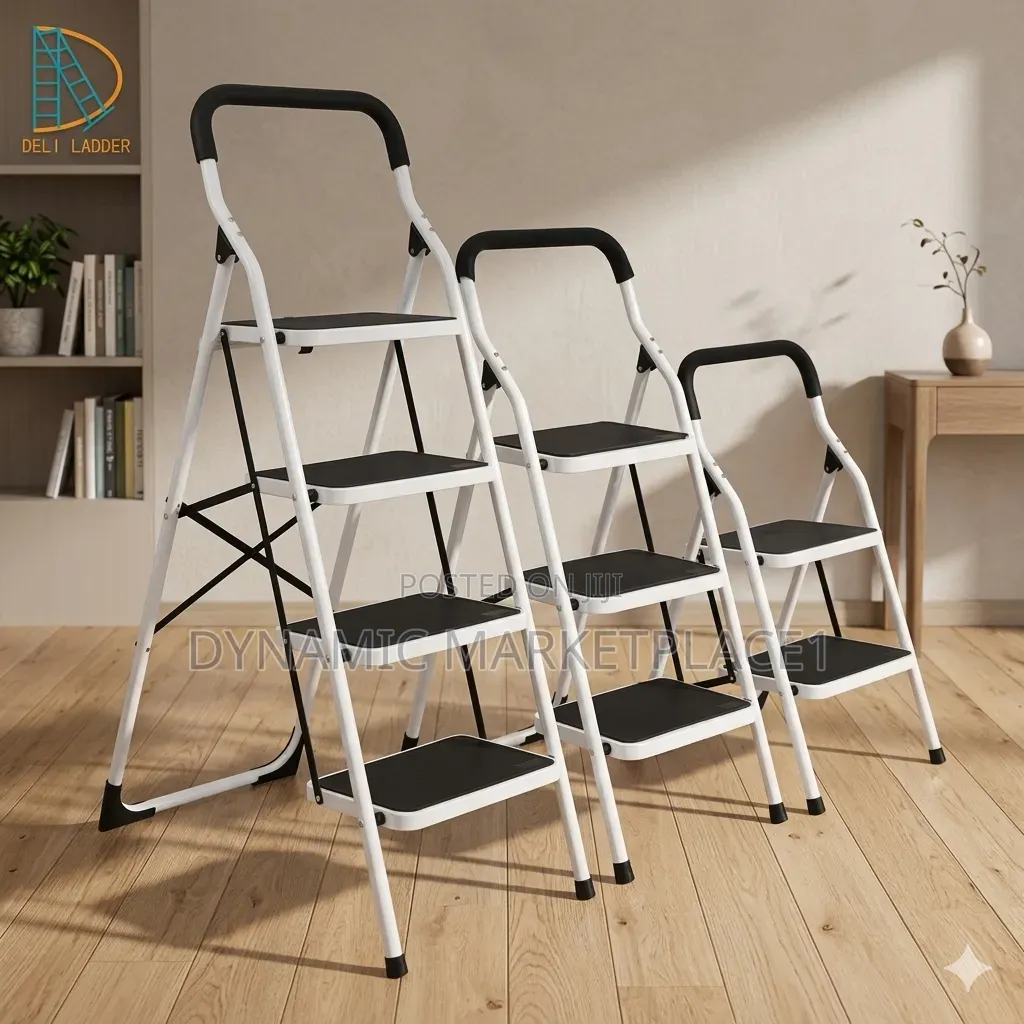 Ladder Heavy-Duty Non-Slip Folding Step Stool 4 Steps