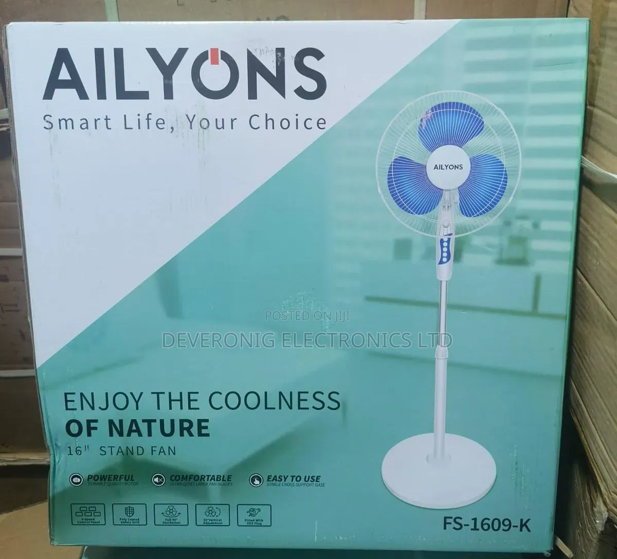 Ailyons 16 Inches Standing Fan
