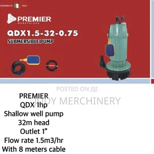 QDX Premier Water Pump 1hp 32mtrs