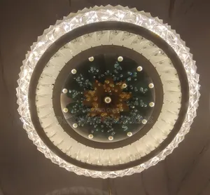 Three Colours Full Moon 500mm Modern Circular Ceiling Light Fixture