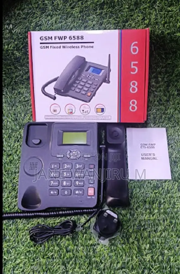 Brand New Model 6588 - 4g Wireless Desk Phone With Battery