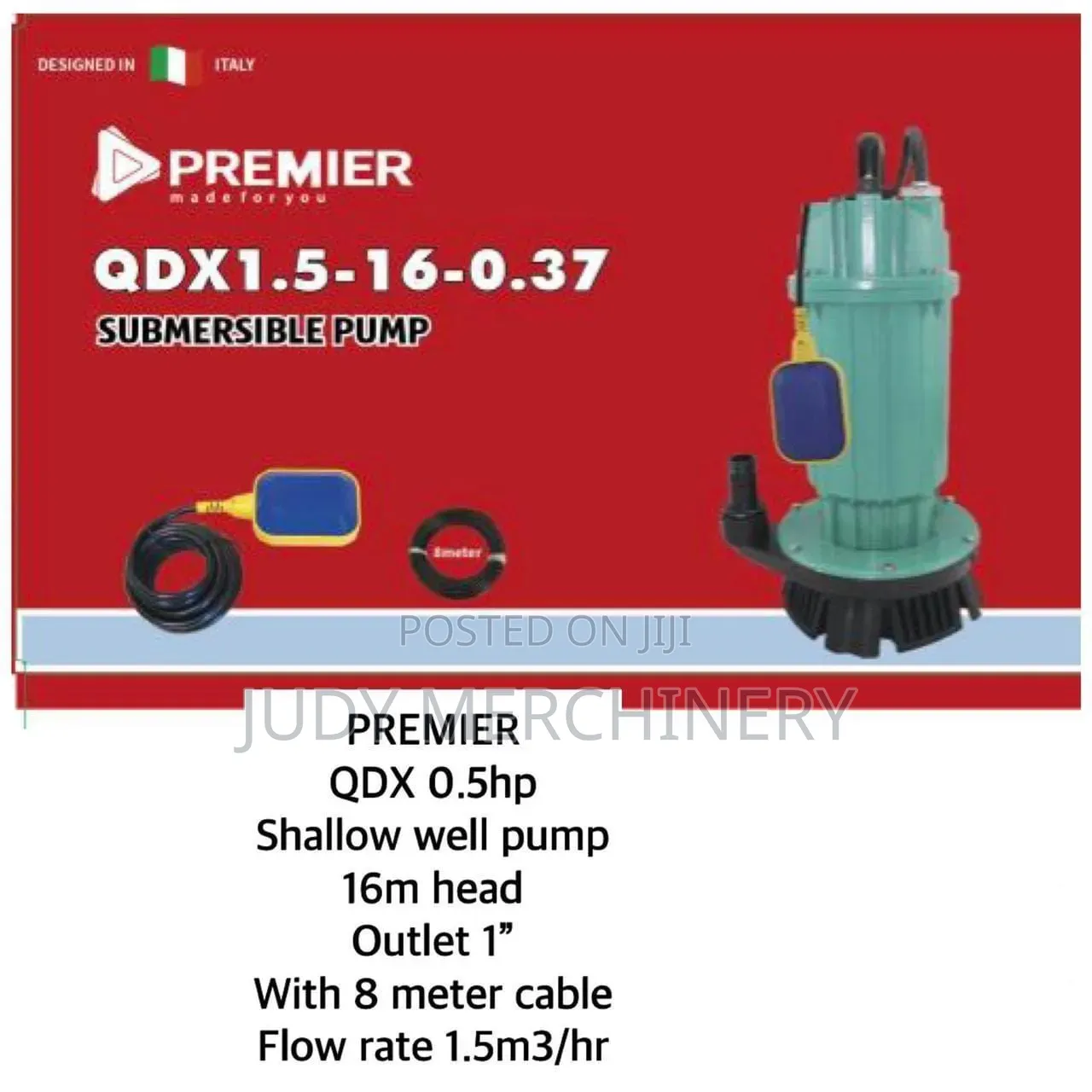 QDX 0.5hp Premier Water Pump