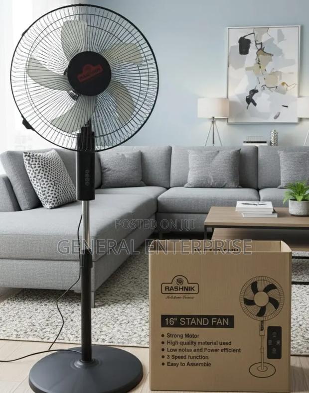 Rashnik Standing Fan With Remote