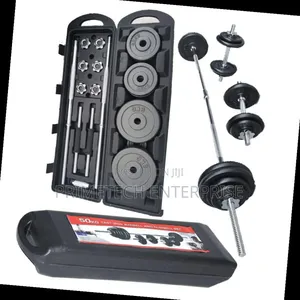 50kg Black Chrome Cast Iron Dumbells