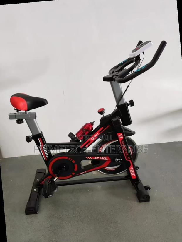 35kg Spin Bike-Red Black