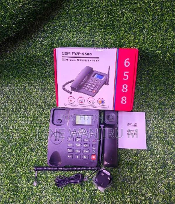 Original 6588 4g Desk Phone - Big Screen, Loud Speaker