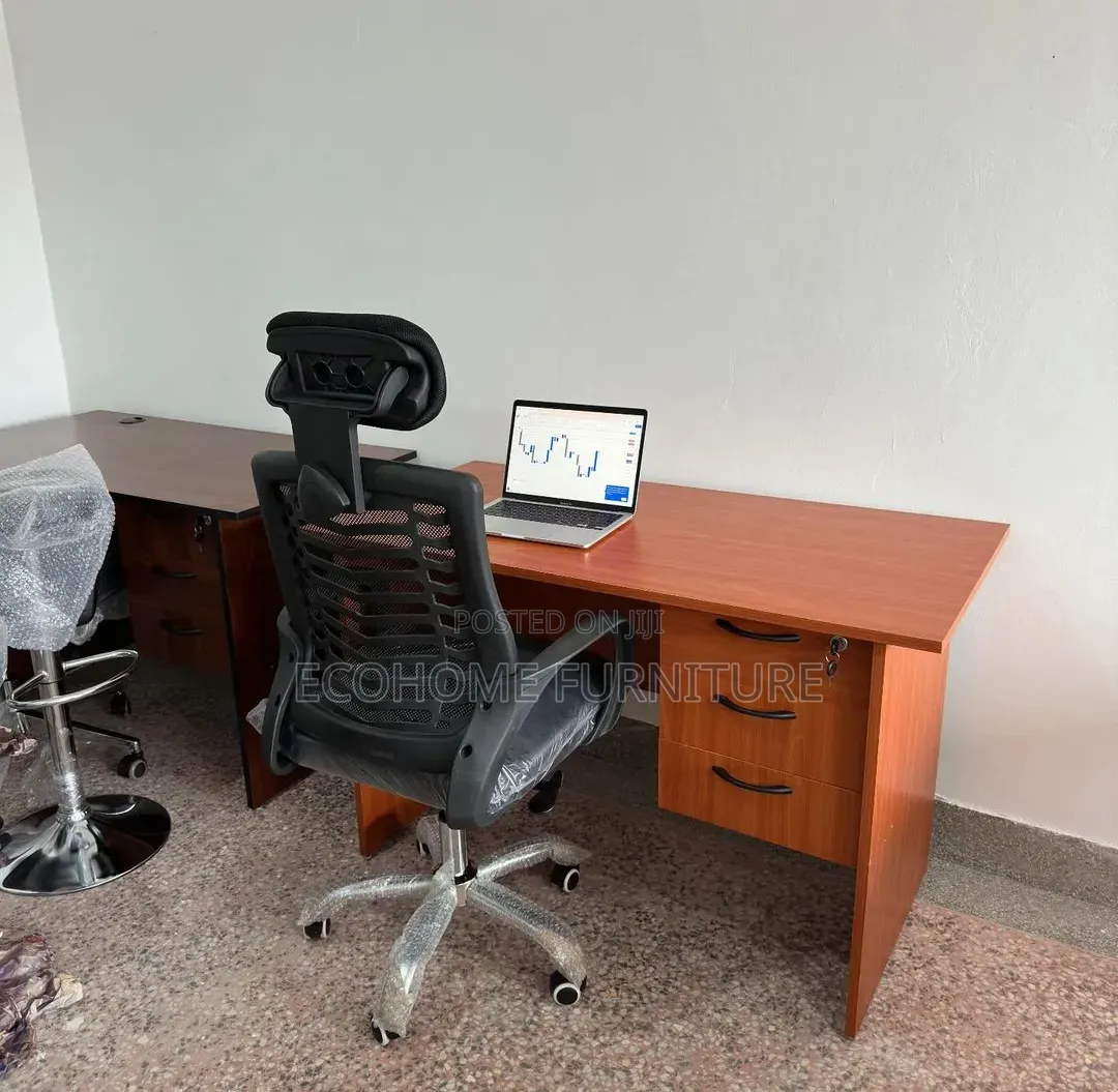 1.2m Three Drawer Office Desk and Chair