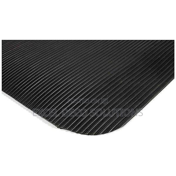 Ribbed Rubber Mat for Home, Office and Industrial Floor Use Areas