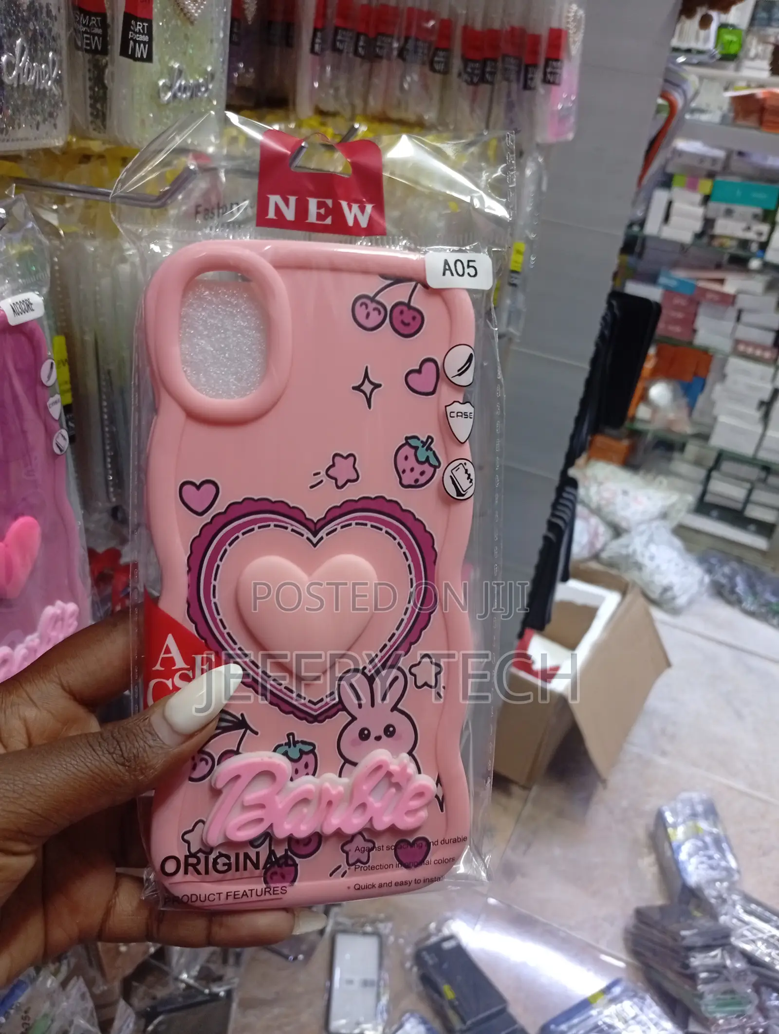 Pink Barbie-Themed Phone Case Designed for the Samsung Galaxy A05
