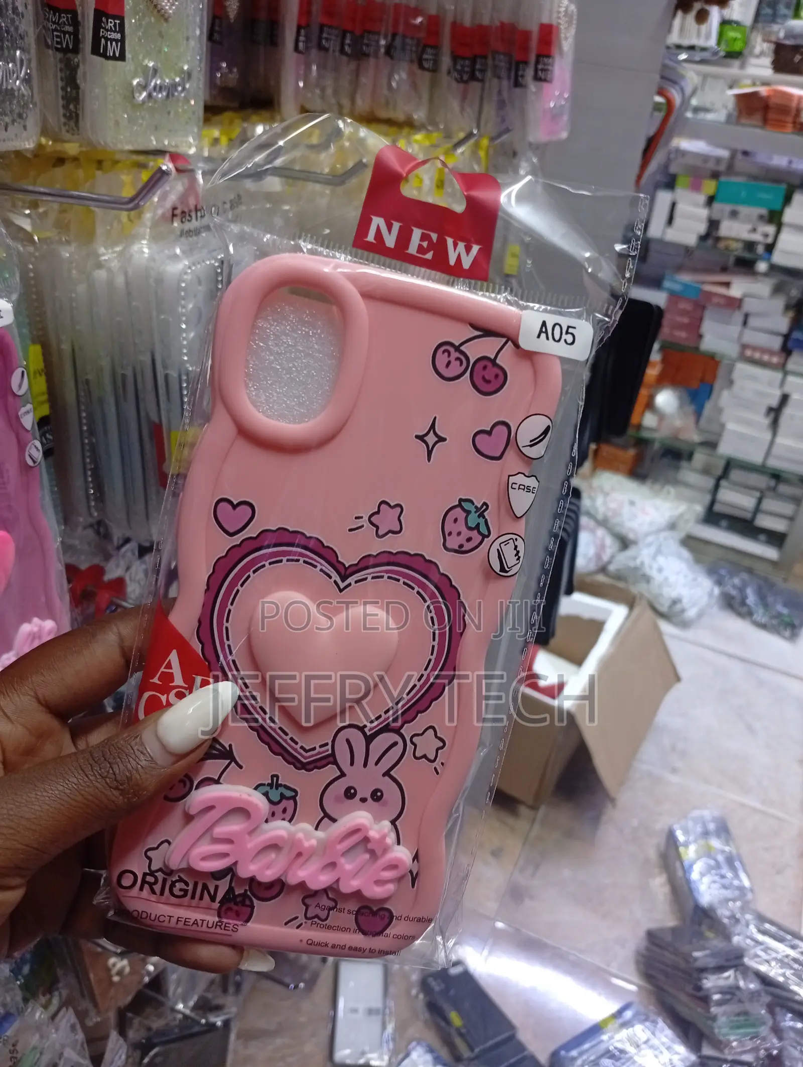 Pink Barbie-Themed Phone Case Designed for the Samsung Galaxy A05