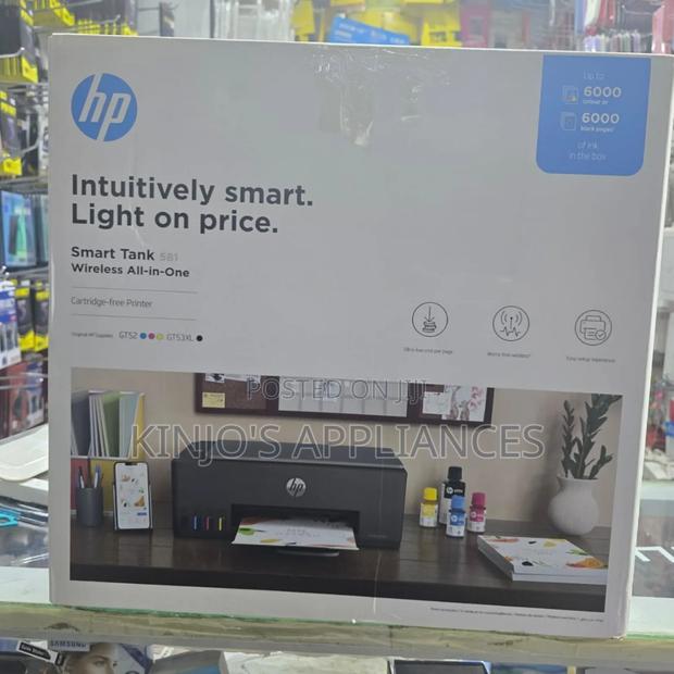 Hp 580/581 Smart Tank Wireless All in One;Print,Copy Printer