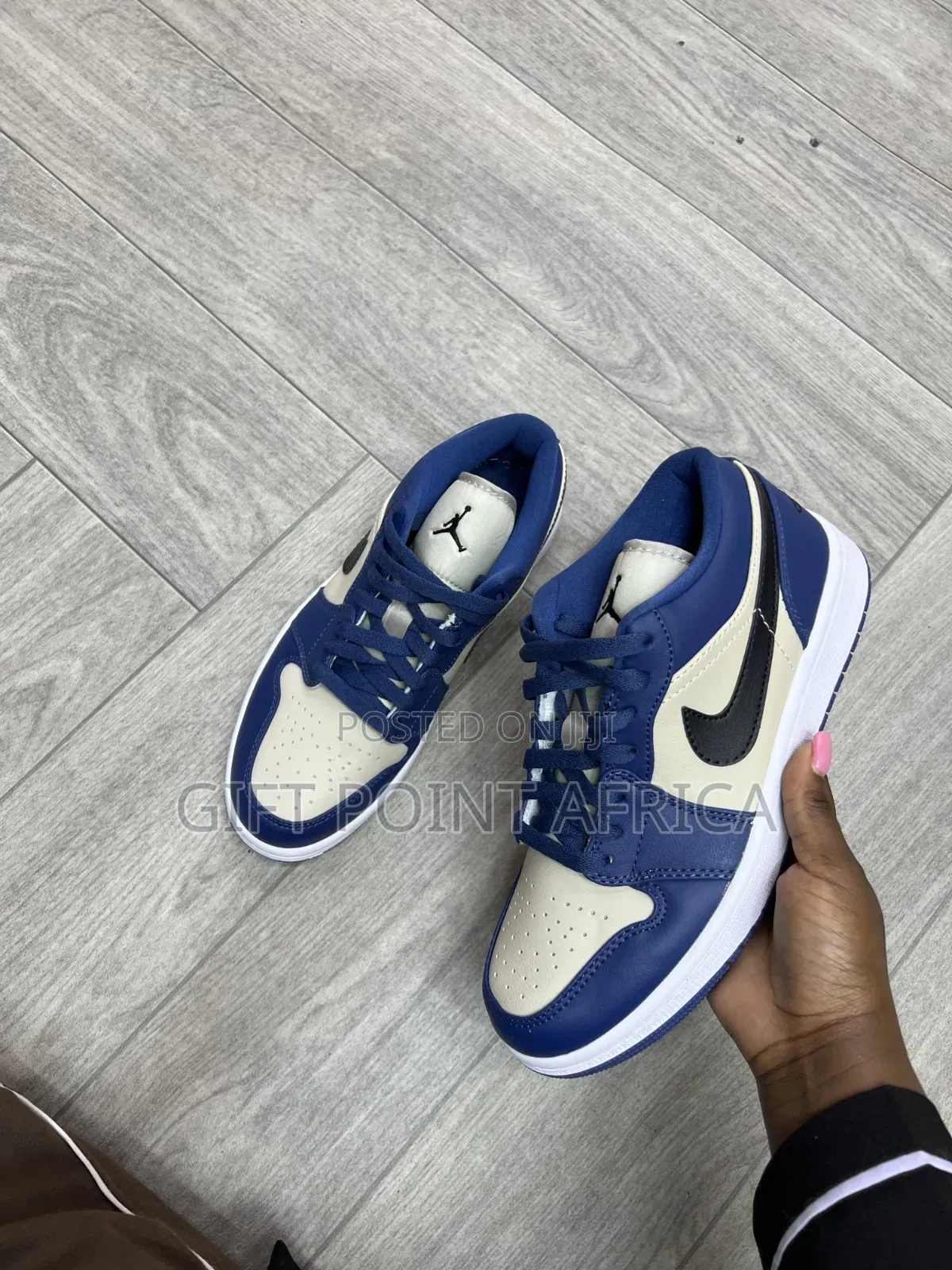 Nike Air Jordan 1 Low in a French Blue Sneakers