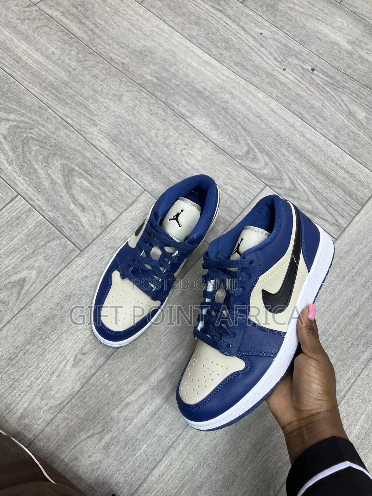 Nike Air Jordan 1 Low in a French Blue Sneakers