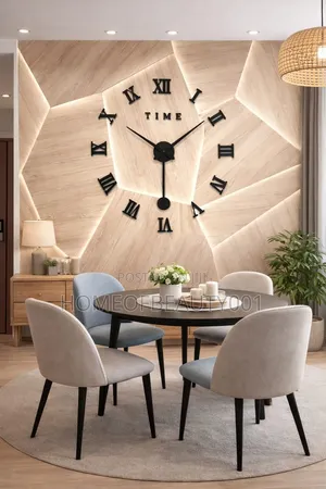 3d Large Roman Numeral Acrylic Mirror Wall Clock