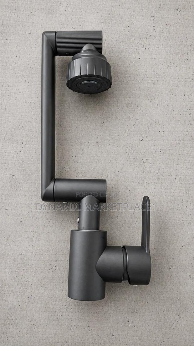 Black Wall-Mounted Shower Faucet Set With Adjustable Spray Head
