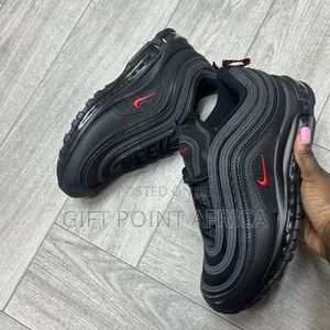 Nike Air Max 97 Sneakers in a Black and University Red