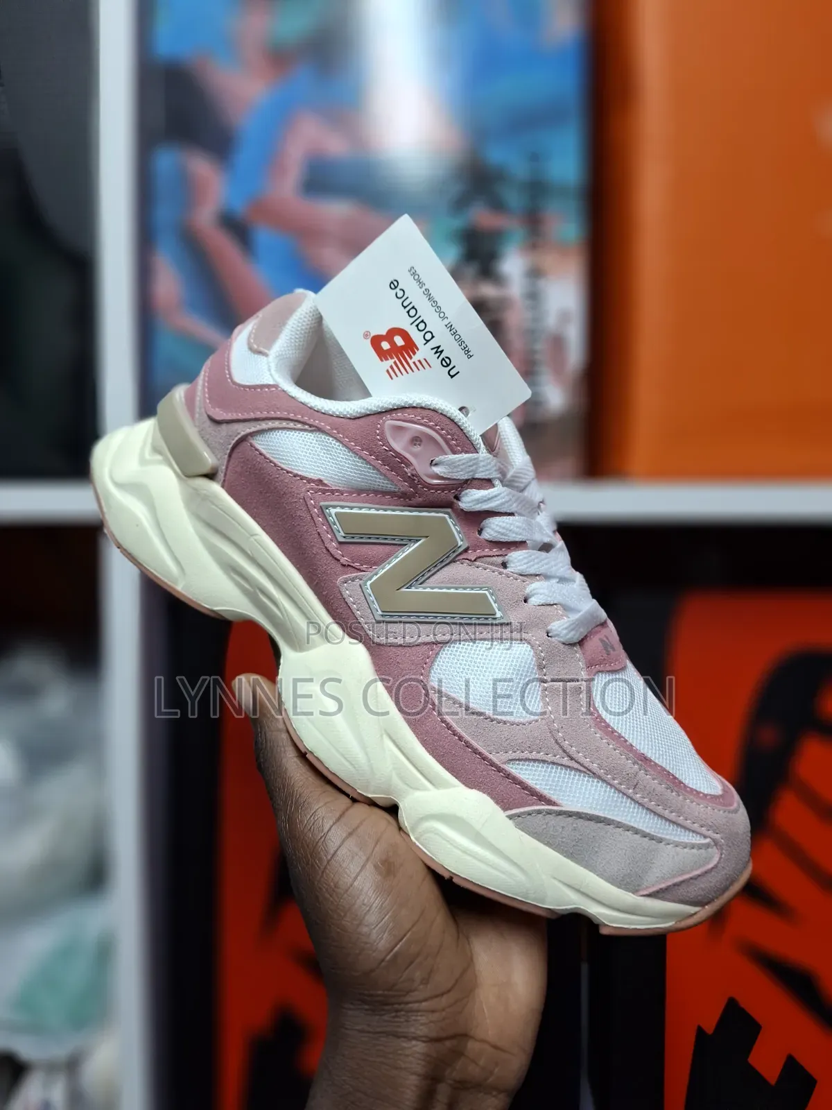New Balance 9060-White Pink Colourway