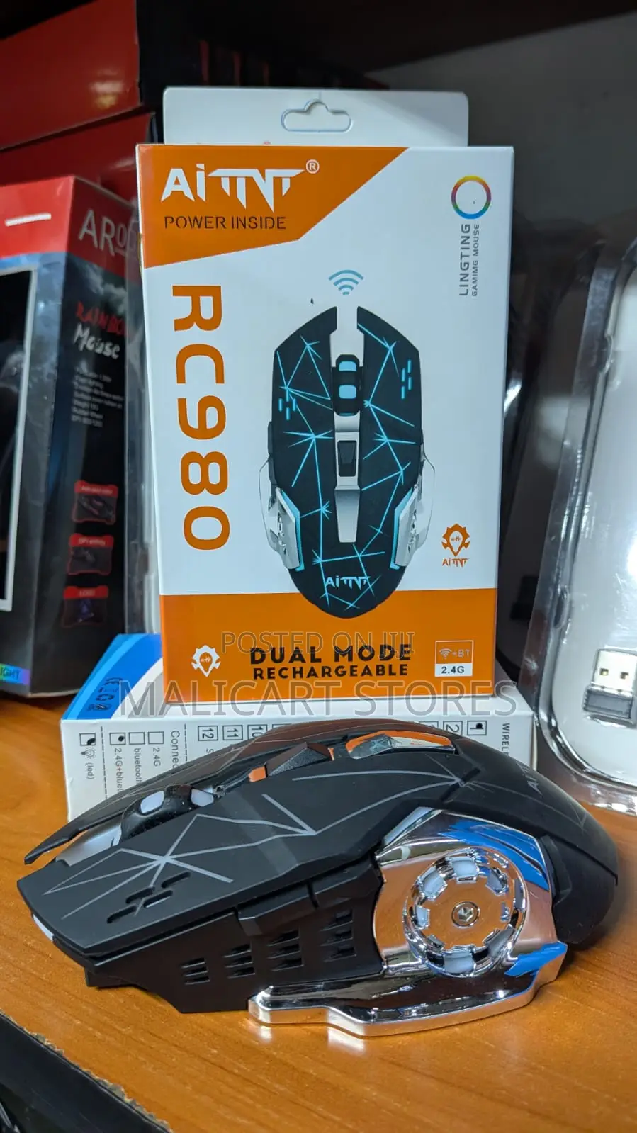 Rc980 Dual Mode Rechargeable Gaming Mouse