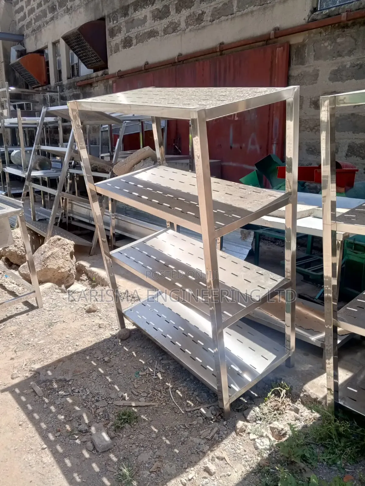 Heavy-Duty Stainless Steel Perforated Rack