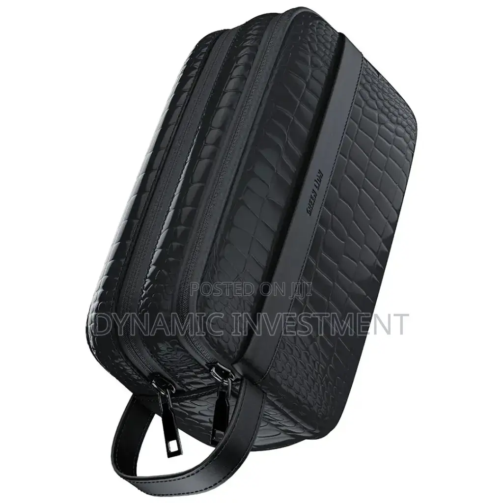 Green Lion Tirana Leather Travel Pouch/Bag Clutch