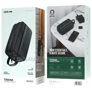 Green Lion Tirana Leather Travel Pouch/Bag Clutch