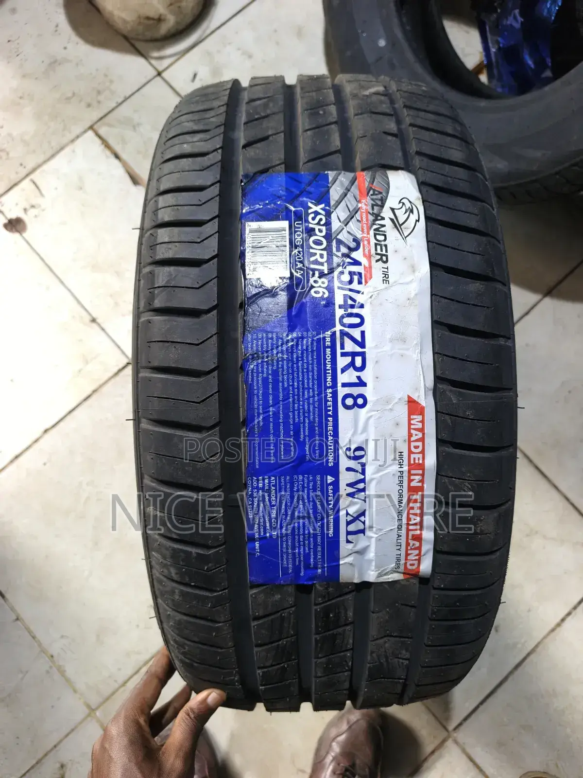 245/40r18 Atlander Made in Thailand