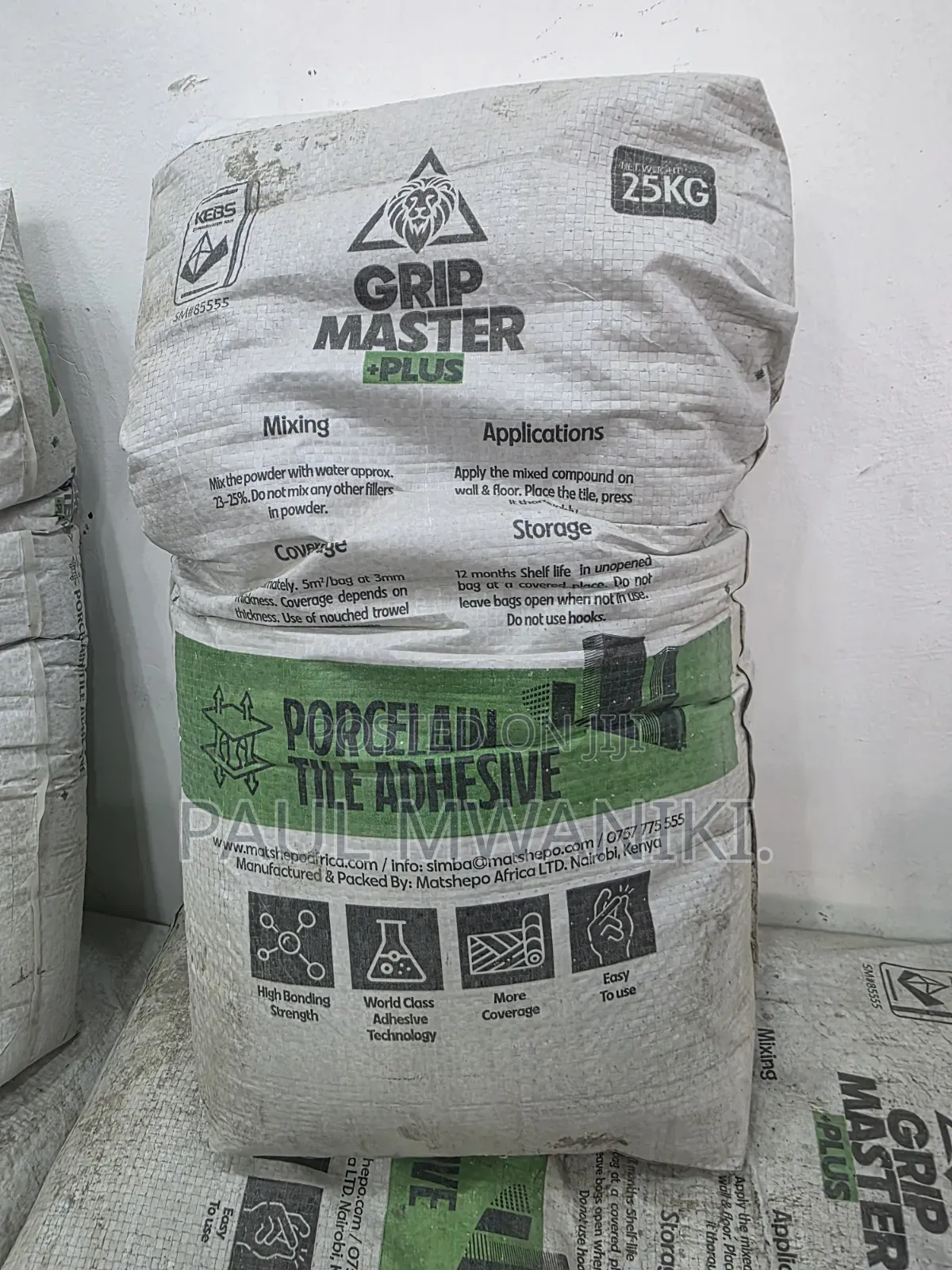 Grip Master Tile Adhesive