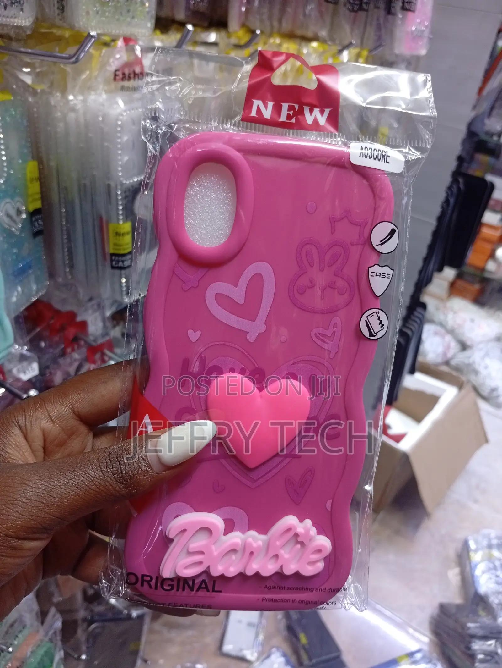 Samsung Galaxy A03 Core Vibrant Pink, Barbie-Themed Silicone Case