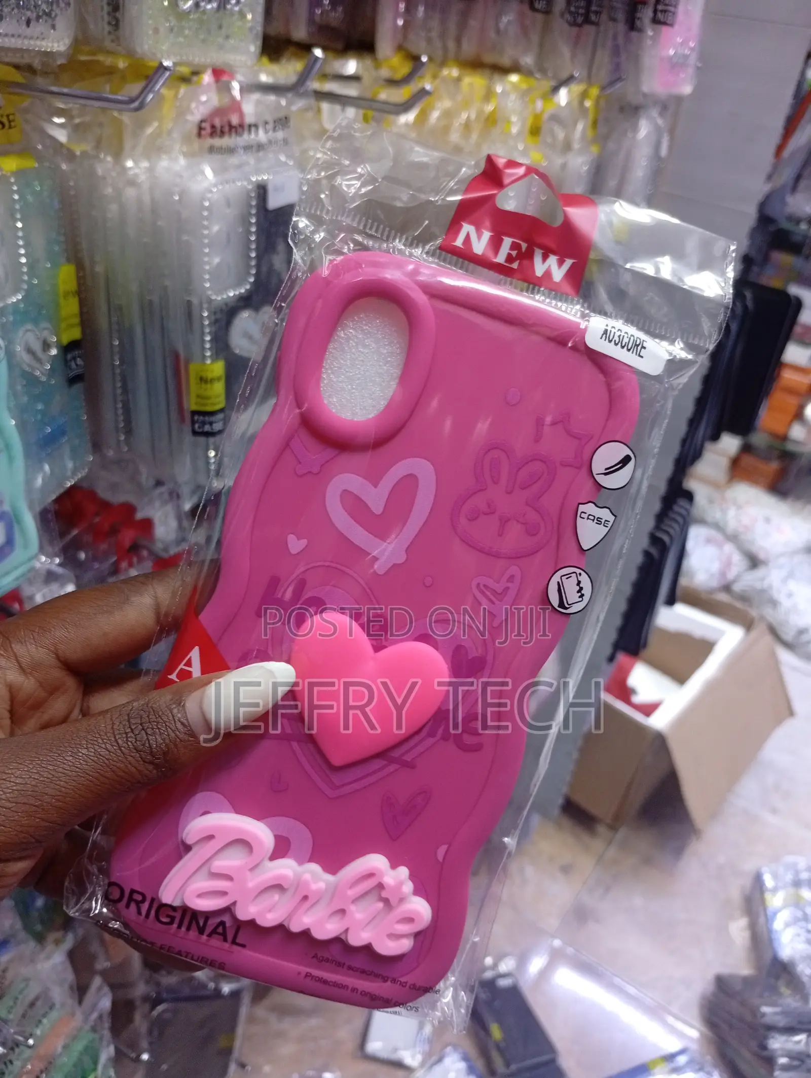 Samsung Galaxy A03 Core Vibrant Pink, Barbie-Themed Silicone Case