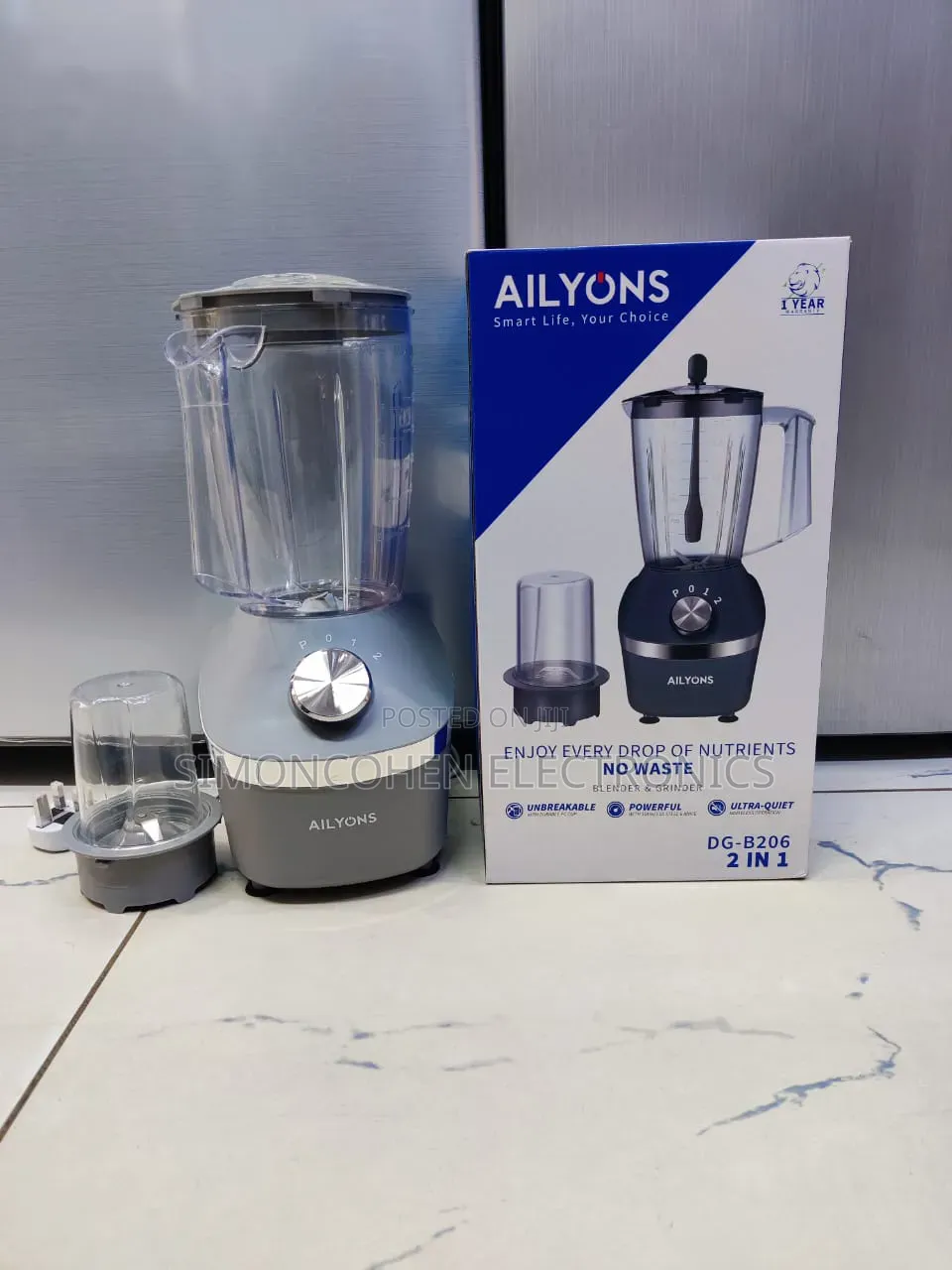 Ailyons 2 In1 Heavy Duty Blender