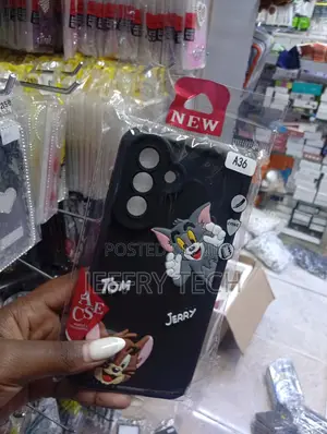 Samsung Galaxy A36 Black, Soft-Touch Finish With 3d Cartoon