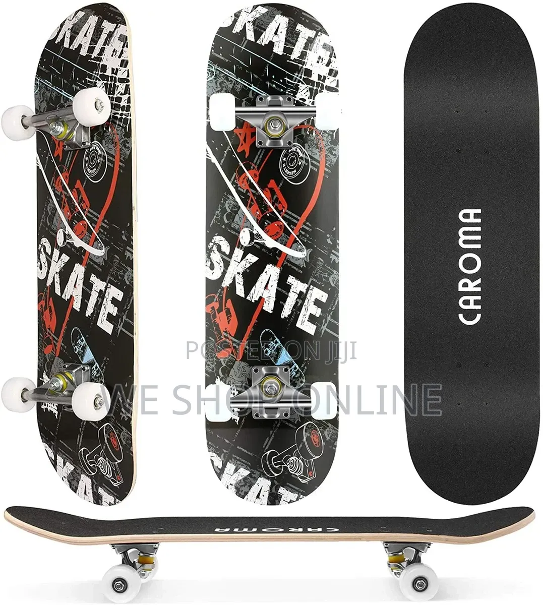 Large Skateboard With Grip Tape