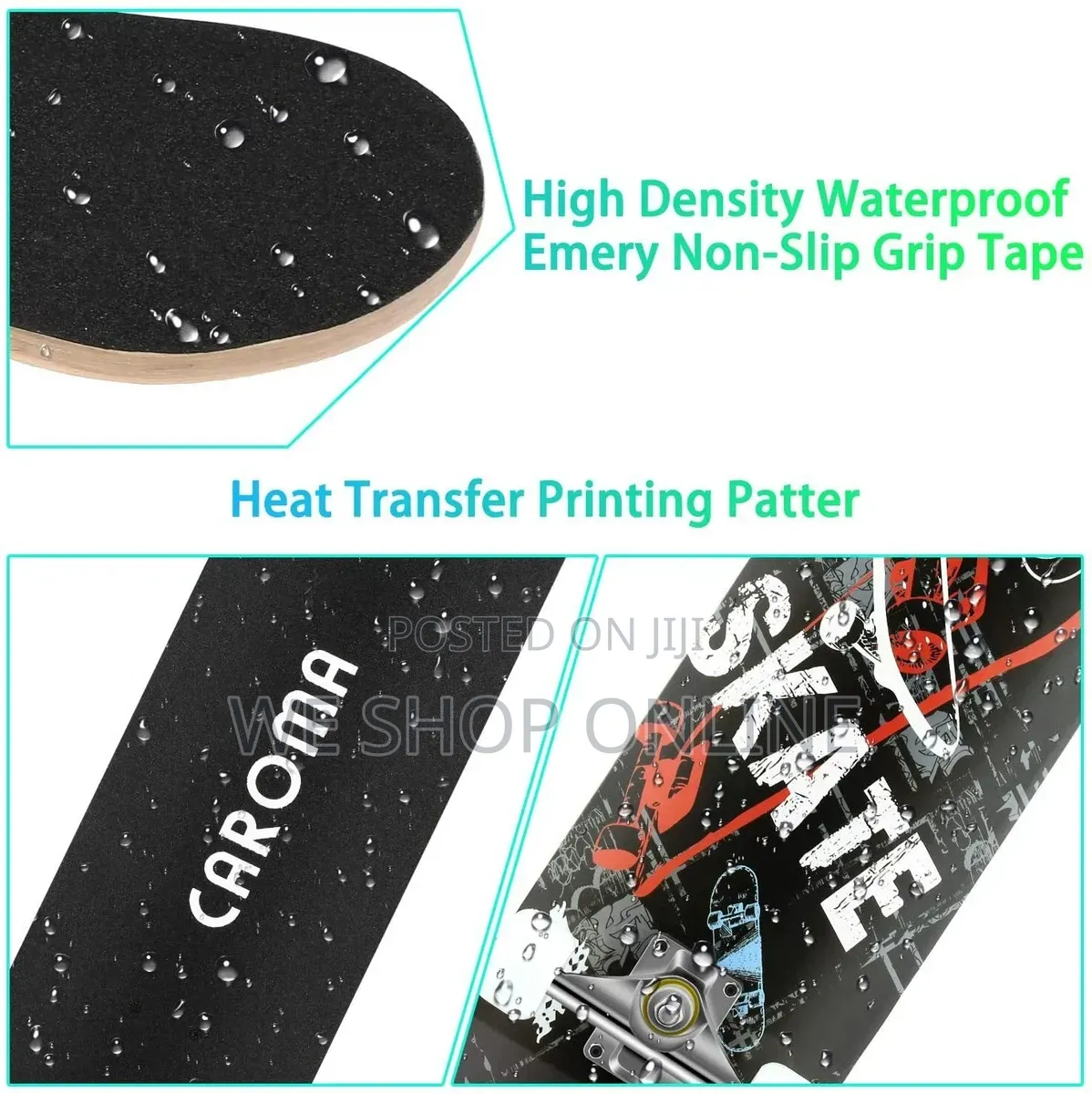 Large Skateboard With Grip Tape