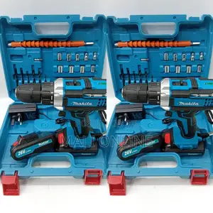 Makita Cordless Drill 26v Li-Ion Driver Kit 2-Speed With 2 Batteries