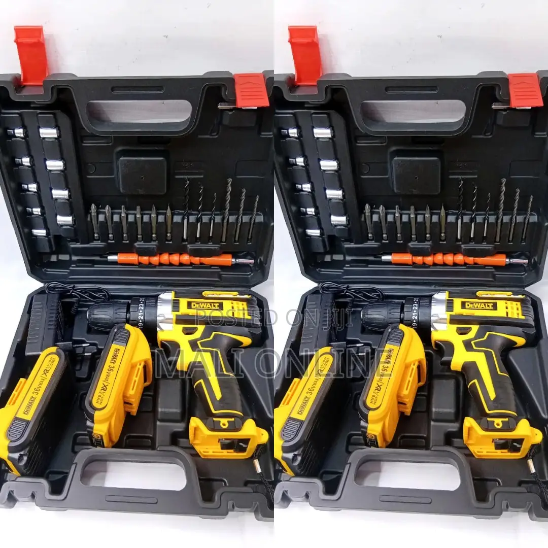 Dewalt Cordless Drill 36v Brushless Driver Kit 2.0ah Li-Ion Batteries