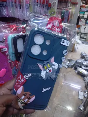Vivo T3x Tom and Jerry Cartoon-Themed Silicone Phone Case.