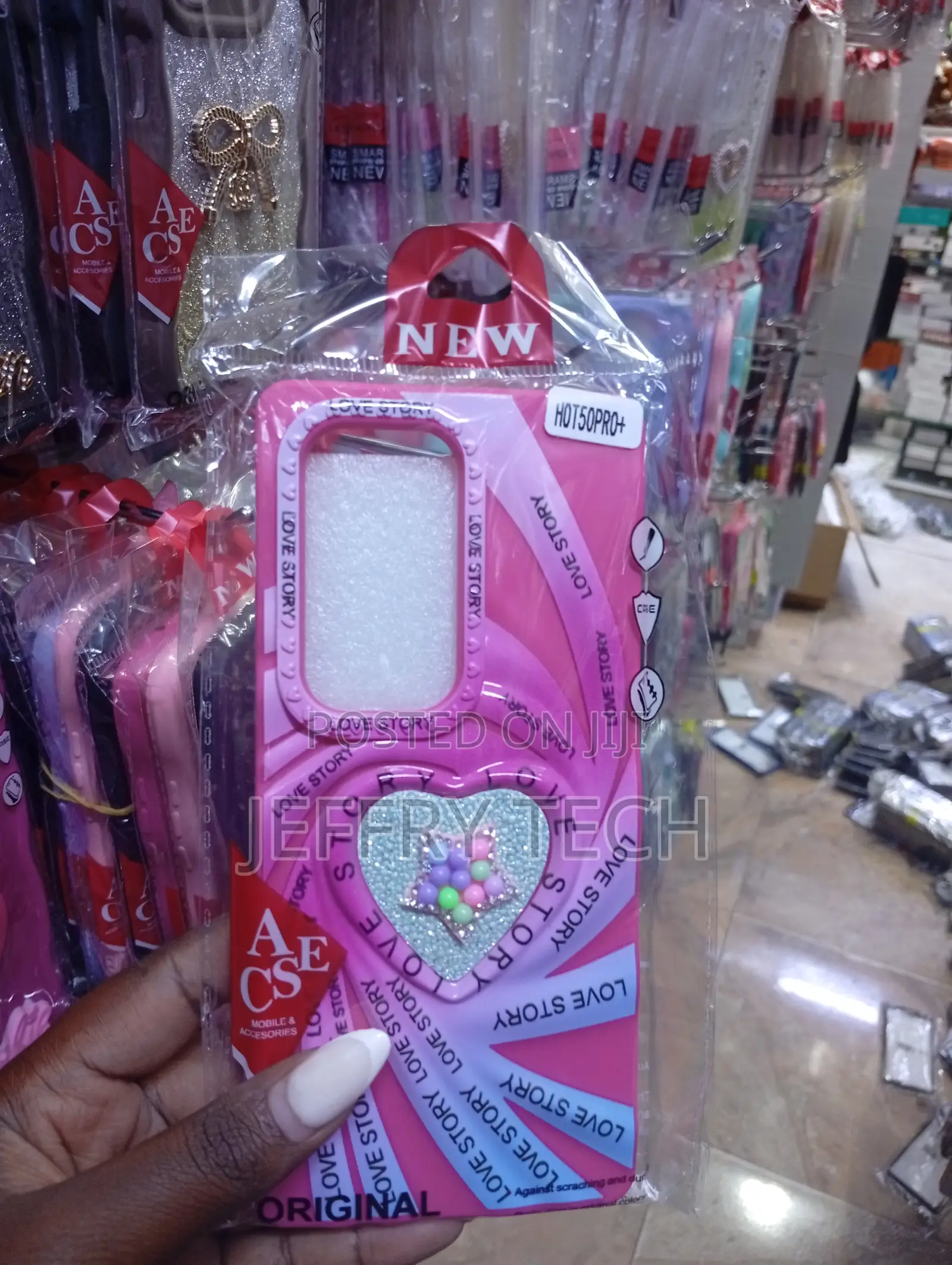 Infinix Hot 50 Pro+ Love Story" Themed Phone Case