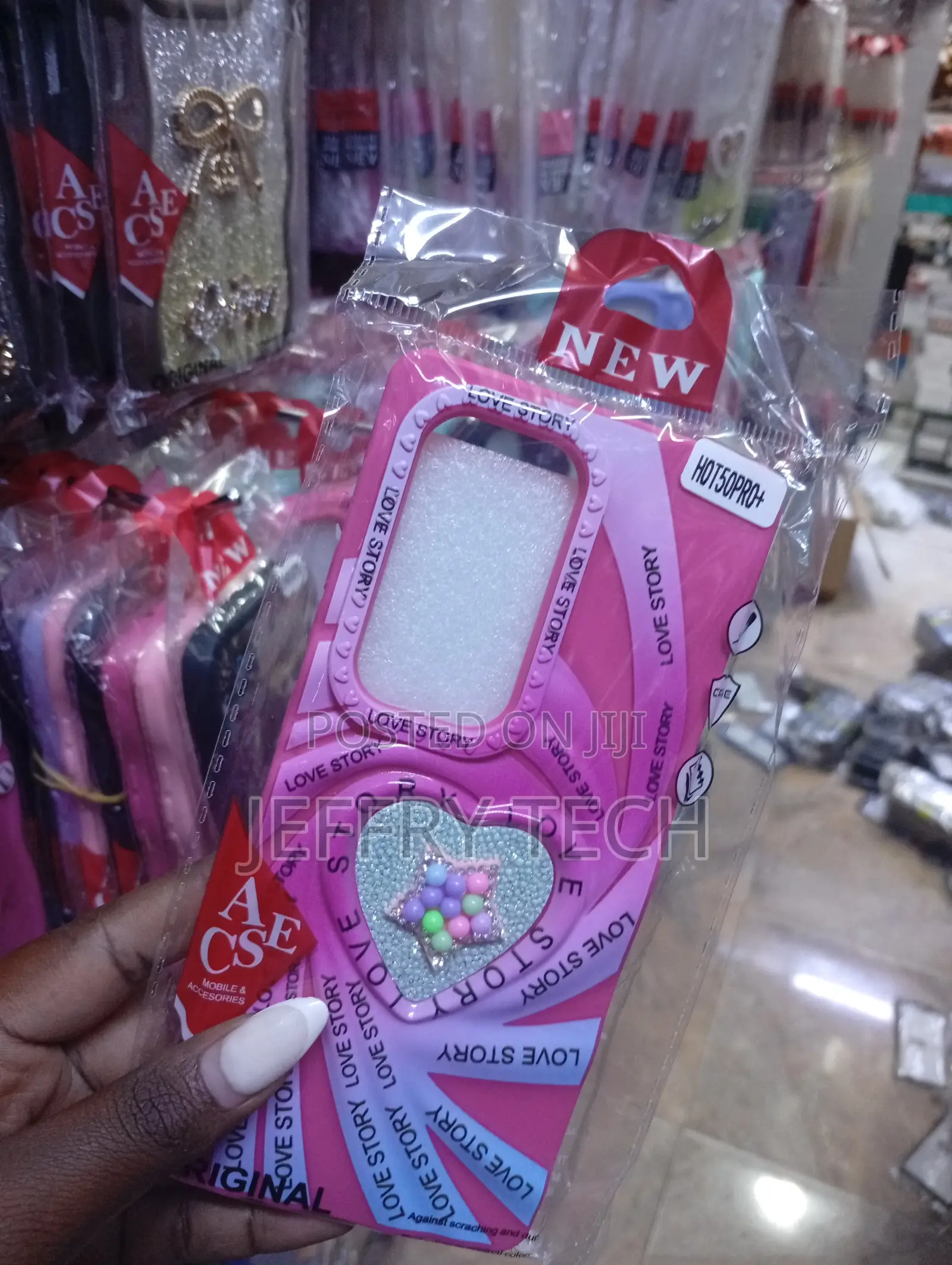 Infinix Hot 50 Pro+ Love Story" Themed Phone Case