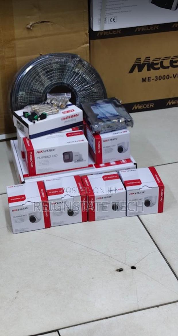 6 Hikvision CCTV Surveillance Cameras Complete System - main view